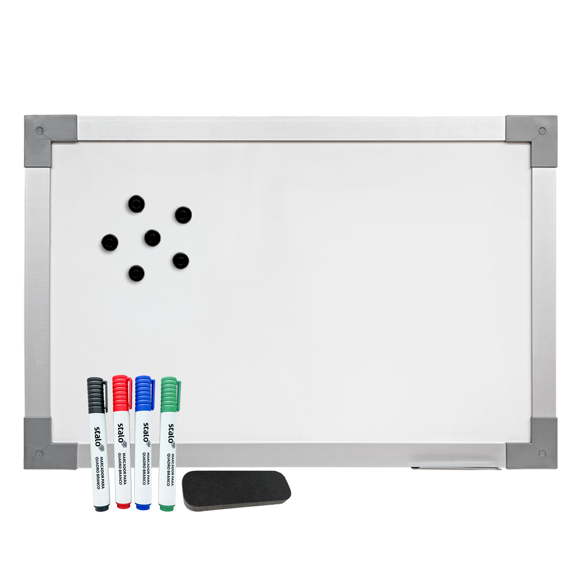 Lousa Quadro Branco Magnético Soft Prime + Marcadores e Apagador