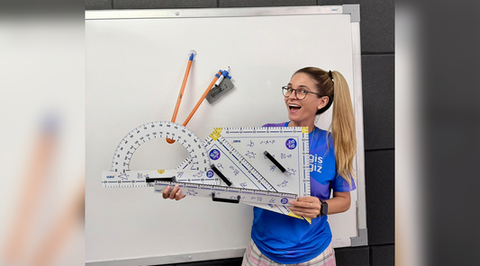 Kit Instrumentos Geométricos para professores Gis com Giz: O Produto Exclusivo Que Vai Impulsionar as Vendas da sua Papelaria ou E-commerce