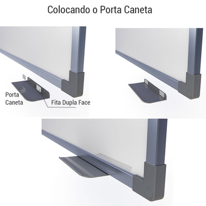 Quadro Branco UV MDF revestido Alumínio SOFT