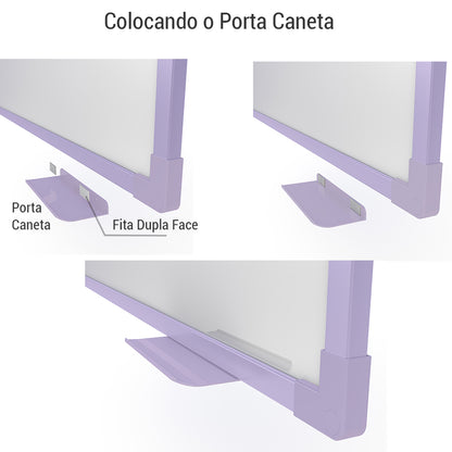 Quadro Branco UV MDF revestido Lilas SOFT