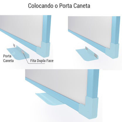 Quadro Branco UV MDF revestido Azul SOFT