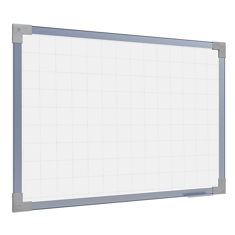 Quadro Branco Fórmica Quadriculada Alumínio PRIME MDF 9 mm