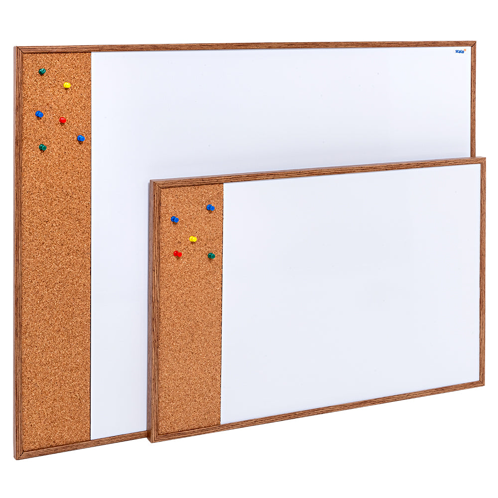 Quadro Branco UV com Cortica MDF revestido Bambu FIT