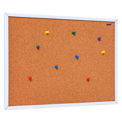 Quadro de Aviso Cortiça MDF revestido Branco FIT