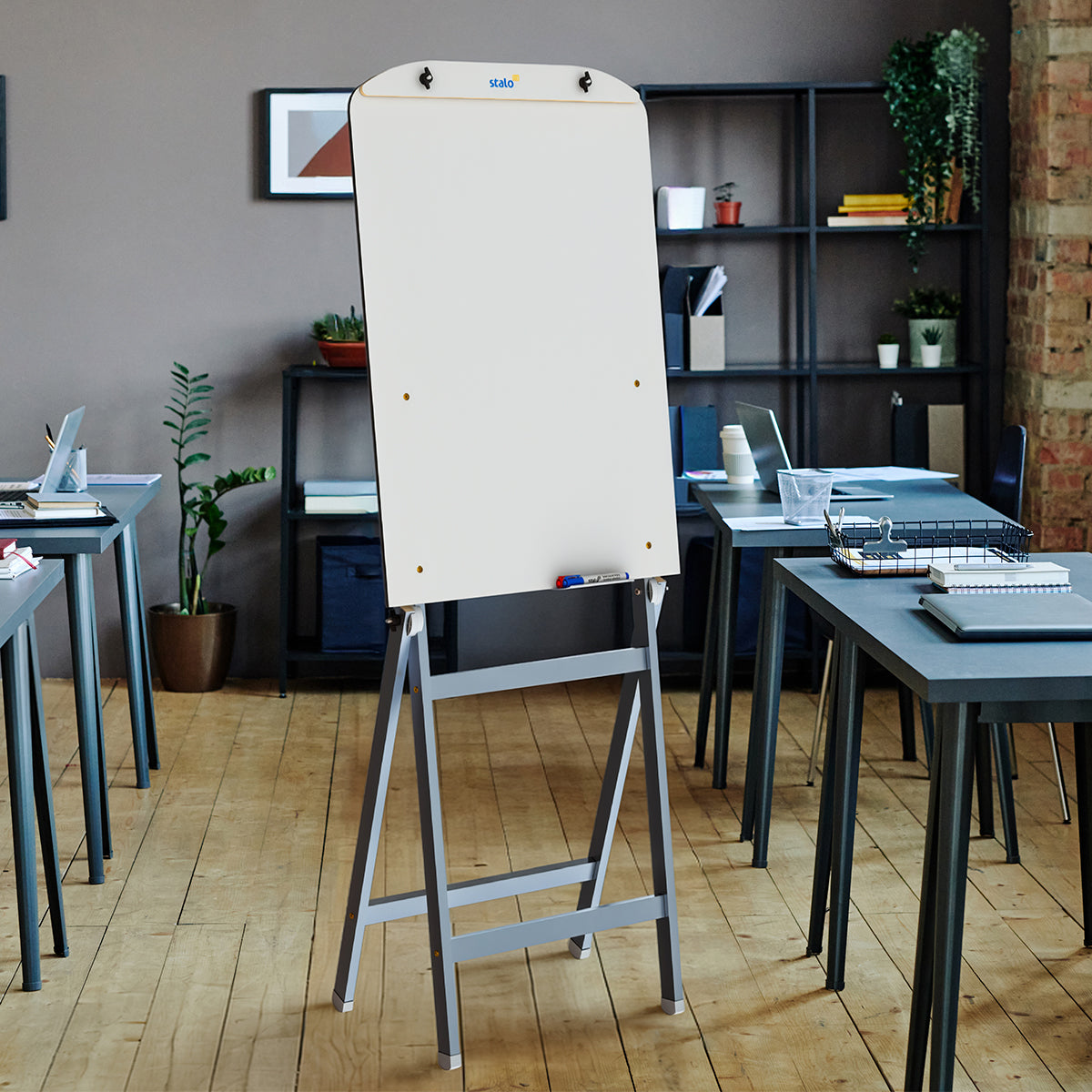 Flip Chart Lousa Quadro Branco Regulável Soft MDF Revestido