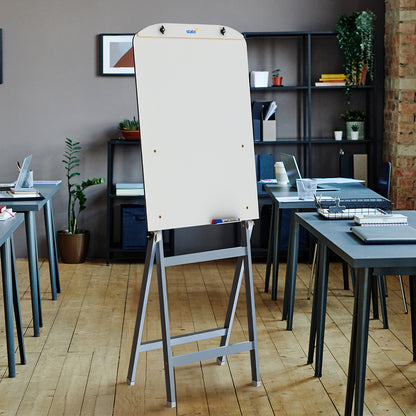 Flip Chart Lousa Quadro Branco Regulável Soft MDF Revestido