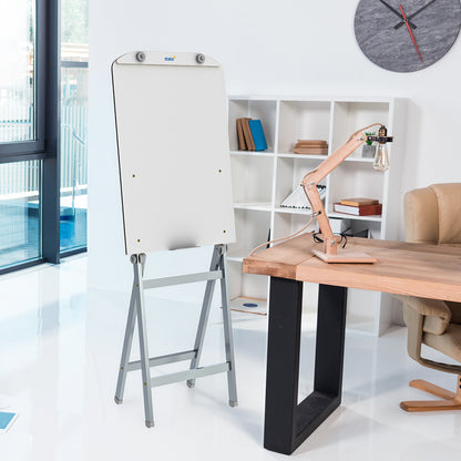 Flip Chart Lousa Quadro Branco Regulável Soft MDF Revestido