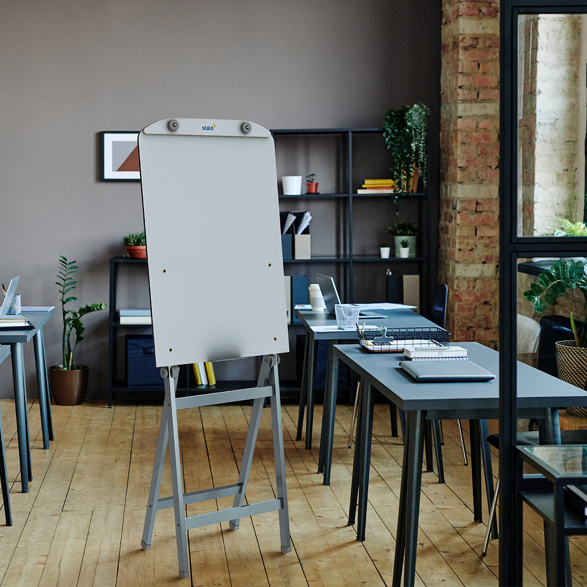 Flip Chart Lousa Quadro Branco Regulável Soft MDF Revestido