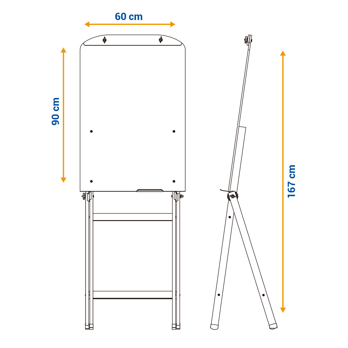 Flip Chart Lousa Quadro Branco Regulável Soft MDF Revestido