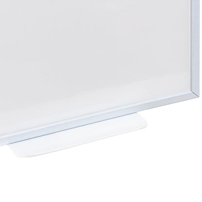 Lousa Quadro Branco Magnético Aço Galvanizado Moldura MDF Branco FIT
