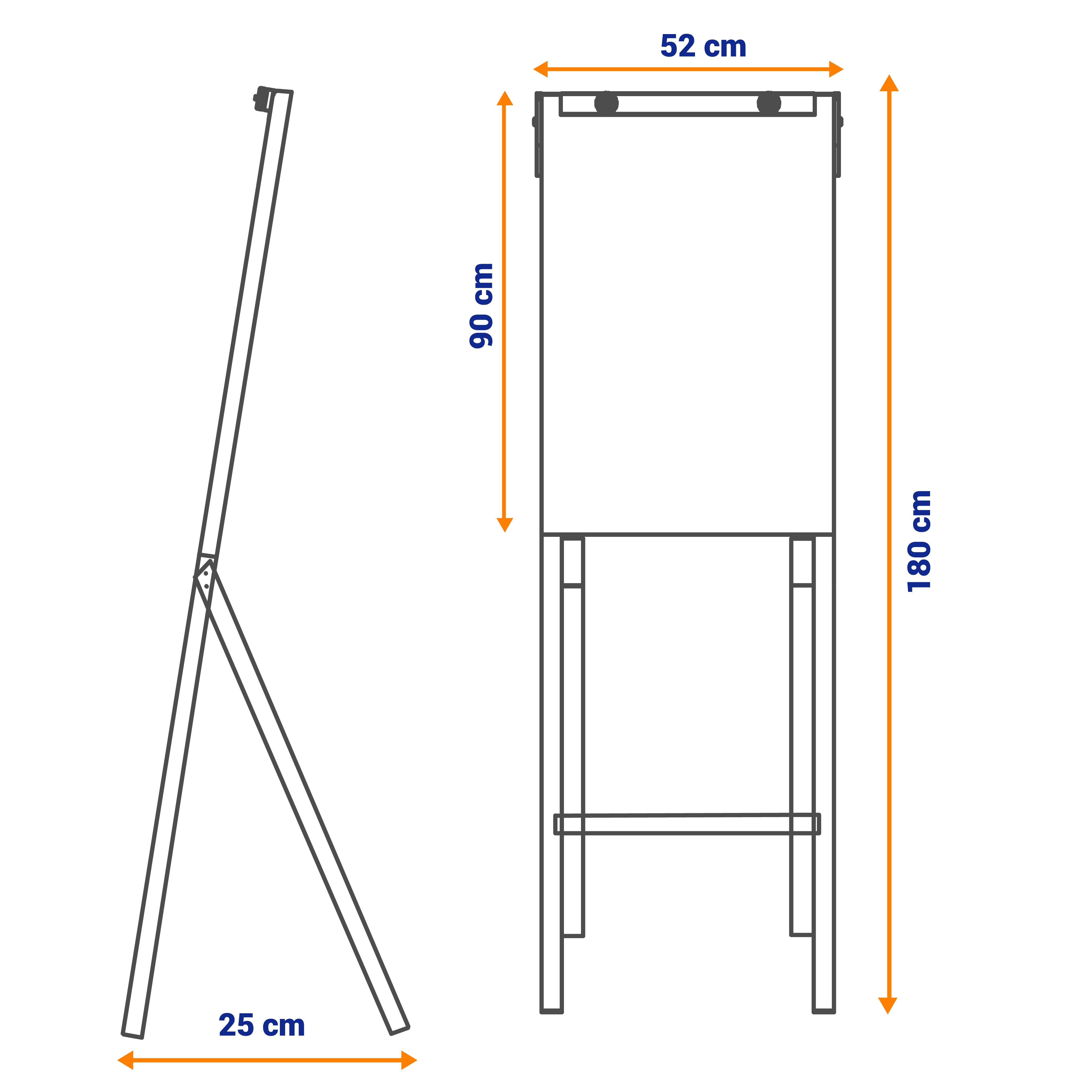 Cotar Flip Chart Slim | MDF | Fácil de Instalar | Pré-Montado – Stalo