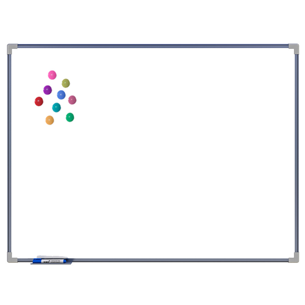 Lousa Quadro Branco Magnético Aço Galvanizado Moldura de Alumínio NEO