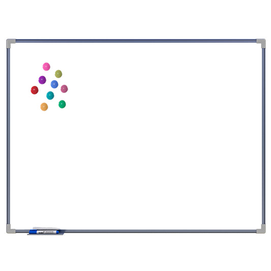 Lousa Quadro Branco Magnético Aço Galvanizado Moldura de Alumínio NEO