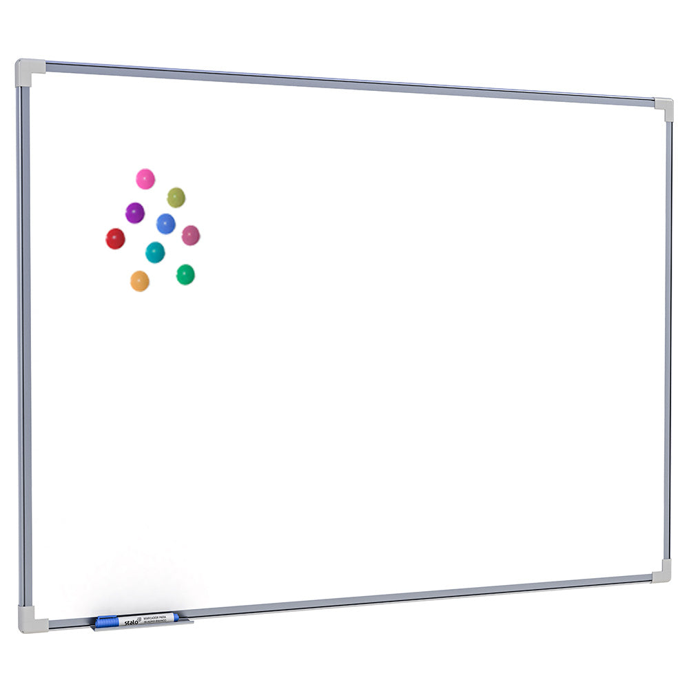 Lousa Quadro Branco Magnético Aço Galvanizado Moldura de Alumínio NEO