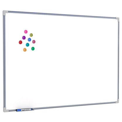 Lousa Quadro Branco Magnético Aço Galvanizado Moldura de Alumínio NEO