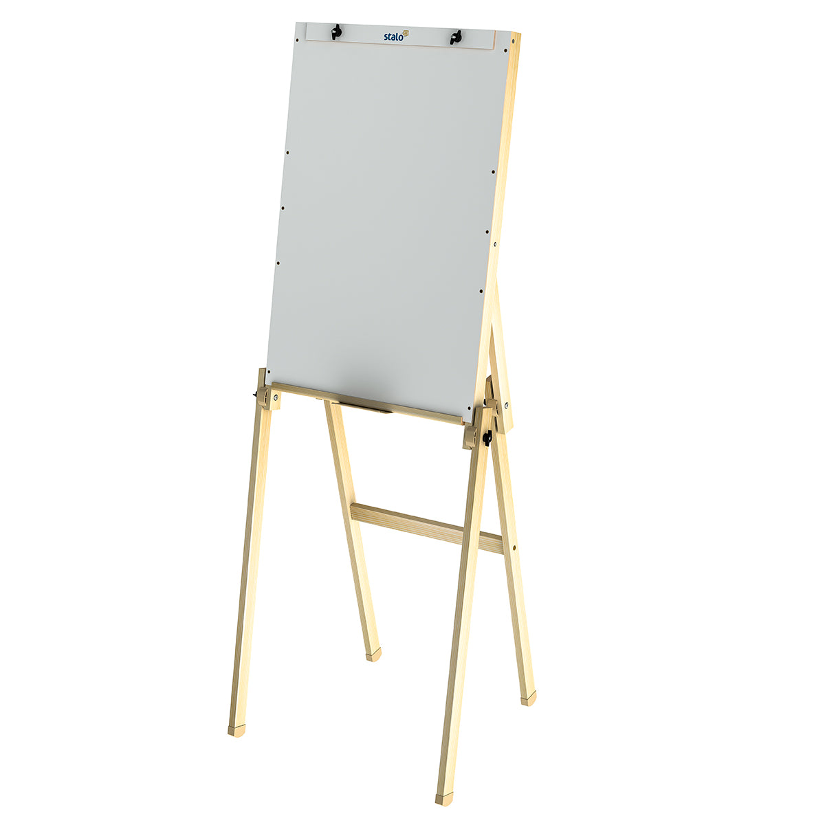 Flip Chart Lousa Quadro Branco Dobrável MDF Carvalho