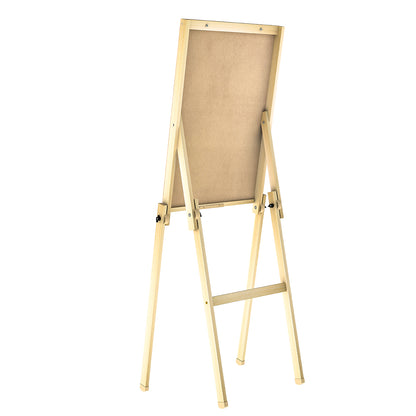 Flip Chart Lousa Quadro Branco Dobrável MDF Carvalho
