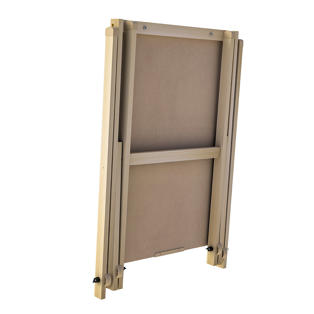 Flip Chart Lousa Quadro Branco Dobrável MDF Carvalho