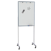 Flip Chart Lousa Quadro Branco Magnético com Rodízios