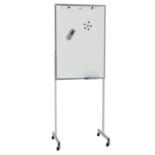Flip Chart Lousa Quadro Branco Magnético com Rodízios