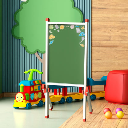 Lousinha Infantil Quadro Verde Cavalete Articulado + Giz Colorido e Apagador