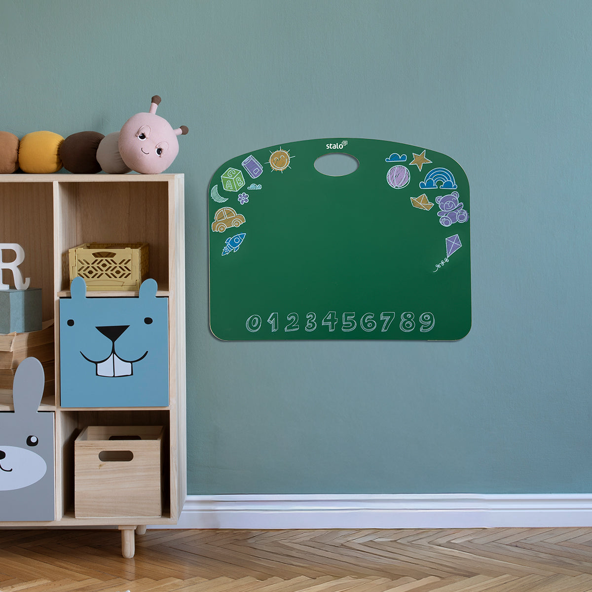 Lousa Quadro Verde Infantil + Giz Colorido e Apagador