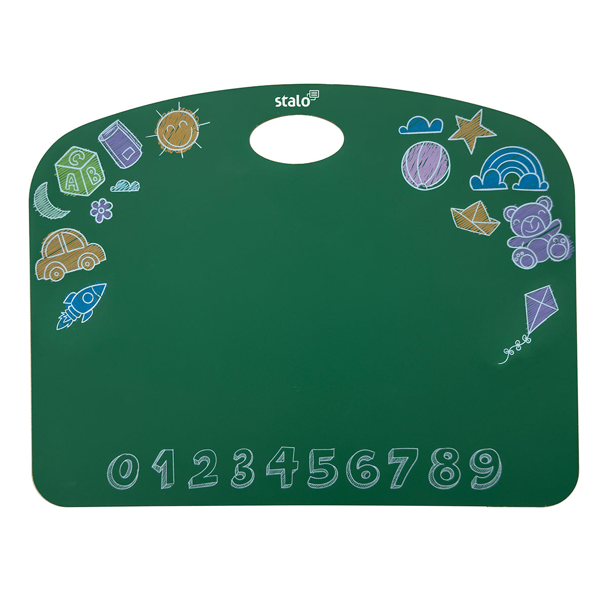 Lousa Quadro Verde Infantil + Giz Colorido e Apagador