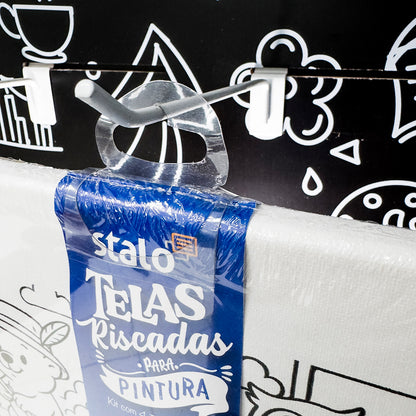 Kit Telas de Pintura Riscadas com Animais para Pintar