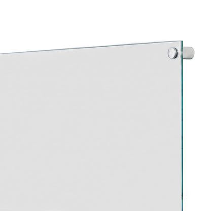 Lousa Quadro Branco de Vidro Temperado com Fundo Branco