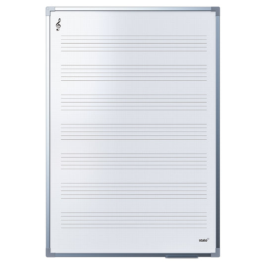 Lousa Quadro Pauta de Música Quadriculado MDF Revestido Alumínio SOFT