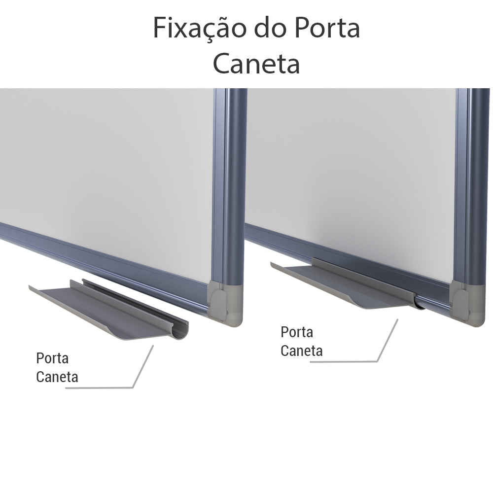 Lousa Quadro Branco Fórmica Moldura de Alumínio A 3 mm