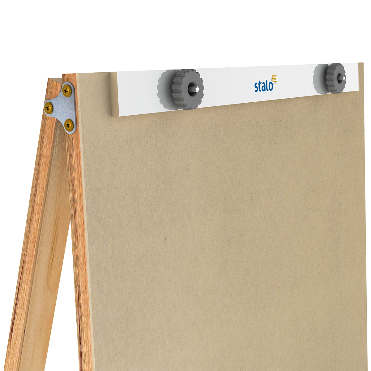 Flip Chart Marrom com Porta Bloco para Papel Compact Line