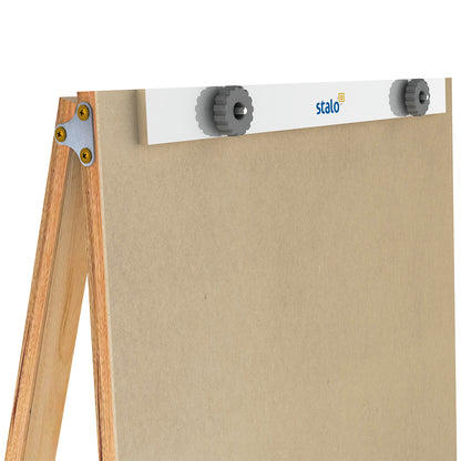 Flip Chart Marrom com Porta Bloco para Papel Compact Line