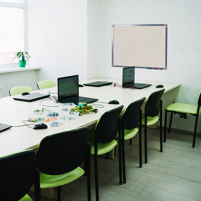 Lousa Quadro Branco de Porcelana Magnético Moldura de Alumínio PRIME