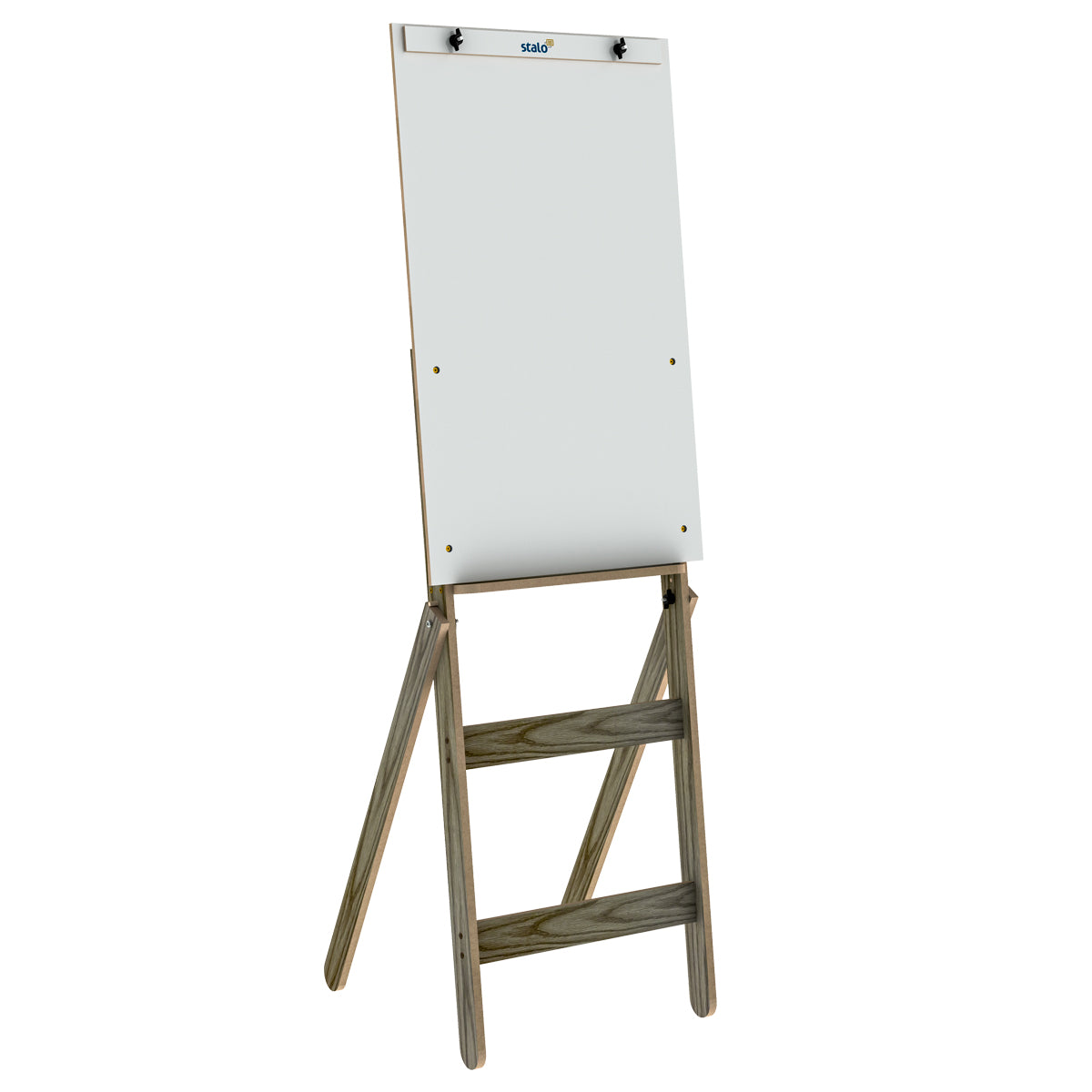 Flip Chart Lousa Quadro Branco Regulável Carvalho Fit