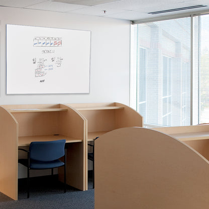 Lousa Quadro Branco Fórmica Modular Moldura de Alumínio Borderless
