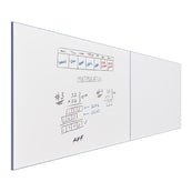 Lousa Quadro Branco Fórmica Modular Moldura de Alumínio Borderless