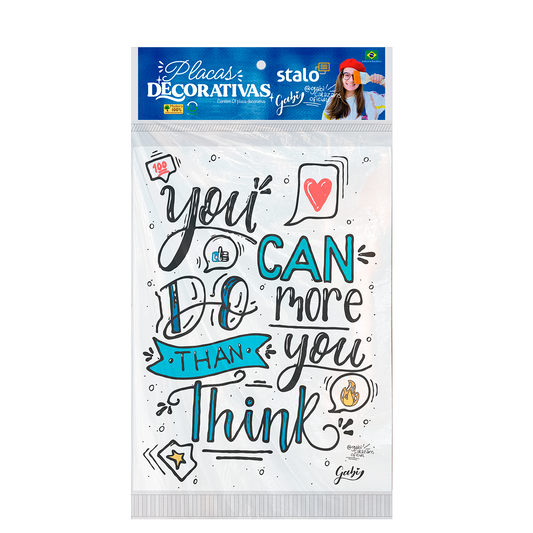 Placa Decorativa Frase Motivacional Você Pode Fazer Mais